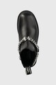 Karl Lagerfeld ghete chelsea de piele Biker Ii negru KL41645.000