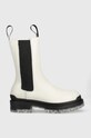 Шкіряні черевики Karl Lagerfeld Biker Ii без утеплення білий KL41680.011