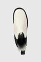 Kožené topánky chelsea Karl Lagerfeld Biker Ii biela KL41680.011