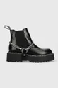 μαύρο Δερμάτινες μπότες τσέλσι Karl Lagerfeld Patrol Ii Γυναικεία
