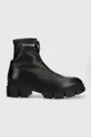 μαύρο Δερμάτινες μπότες Karl Lagerfeld Aria Γυναικεία
