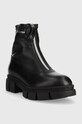Шкіряні черевики Karl Lagerfeld Aria KL43260.000 чорний AW22