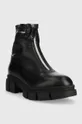 Δερμάτινες μπότες Karl Lagerfeld Aria μαύρο