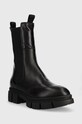 Kožené kotníkové boty Karl Lagerfeld Aria KL43280.000 černá AW22