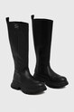 Kožené kozačky Karl Lagerfeld Luna Ii KL42995.000 černá AW22