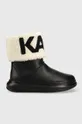 чёрный Кожаные сапоги Karl Lagerfeld Женский