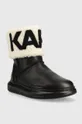 Usnjene snežke Karl Lagerfeld črna