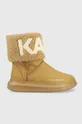 smeđa Cipele za snijeg od brušene kože Karl Lagerfeld Ženski
