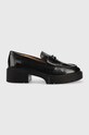 Coach mocasini de piele Leah Loafer Leah piele negru CB990.BLK