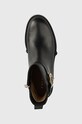Кожаные полусапожки Coach Lacey Leather Bootie чёрный CB995.BLK