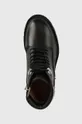 čierna Kožené členkové topánky Coach Ainsely Leather