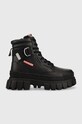 Kožené workery Palladium Revolt Sport Ranger usňová koža čierna 98355.001.M