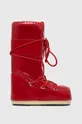κόκκινο Μπότες χιονιού Moon Boot Icon Vinile Met Γυναικεία
