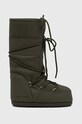 Moon Boot śniegowce Icon Rubber imitacja skóry licowej zielony 14027600.KHAKI
