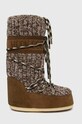 Moon Boot śniegowce Icon Wool tekstylny brązowy 14027800.SIGARO