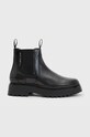 AllSaints stivaletti chelsea in pelle Arlo non isolato nero WF580X