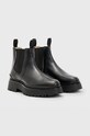 Încălțăminte AllSaints ghete chelsea de piele WF580X negru