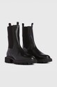 Kožené kotníkové boty AllSaints WF090Y