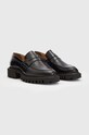 Взуття Шкіряні мокасини AllSaints WF0052Z чорний