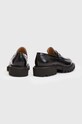 Шкіряні мокасини AllSaints чорний WF0052Z