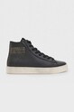 AllSaints scarpe da ginnastica in pelle Tana High Top platform nero WF637X