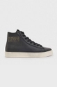 fekete AllSaints bőr sneaker Női