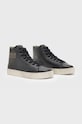 AllSaints scarpe da ginnastica in pelle Tana High Top WF637X nero AW22