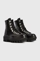 Scarpe AllSaints stivali da motociclista in pelle Wanda WF017T nero