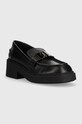 Furla Mokasyny skórzane College YF58FCG.WU0000.O6000 czarny AW22