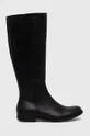 črna Usnjeni elegantni škornji Camper 1913 Ženski
