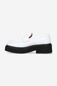 Încălțăminte Marni mocasini de piele Moccasin Shoe MOMS003904.P3731 alb