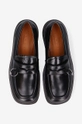 black Marni leather loafers Moccasin Shoe