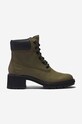 Timberland botki skórzane Kinsley 6 IN WP Boot nieocieplane zielony A437T