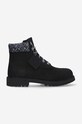 Timberland bocanci din piele întoarsă Premium plat negru A5SZ1