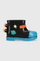 чёрный Детские резиновые сапоги Melissa Rain Boot + Fabula Bb Для девочек