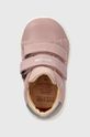 pasztell rózsaszín Geox gyerek félcipő bőrből