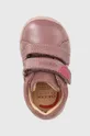 розовый Детские кожаные полуботинки Geox