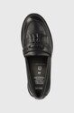 Geox mocasini din piele pentru copii negru J4449A.00043.29.34
