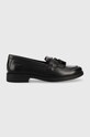 Geox mocasini din piele pentru copii negru J4449A.00043.35.41