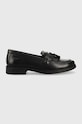 Geox mocasini din piele pentru copii negru J4449A.00043.35.41