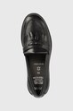 Geox mocasini din piele pentru copii negru J4449A.00043.35.41