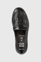 Geox mocasini din piele pentru copii negru J4449A.00043.35.41