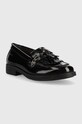 Geox mokasyny skórzane dziecięce J4449A.00066.29.34 czarny AW22