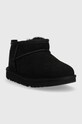 Дитячі замшеві чоботи UGG Classic Ultra Mini 1130750K.BLK чорний AW22