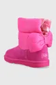 Dječje cipele za snijeg UGG BAILEY BOW MAXI  Vanjski dio: Tekstilni materijal, Brušena koža Unutrašnji dio: Tekstilni materijal, Vuna Potplat: Sintetički materijal