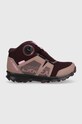 adidas TERREX buty dziecięce Boa Mid nieocieplane fioletowy GX2234