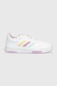 Sneakers boty adidas imitace kůže bílá GX9772