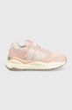New Balance sneakersy dziecięce GC5740RU imitacja skóry licowej różowy GC5740RU