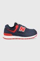 New Balance sneakersy dziecięce PV574CN1 imitacja skóry licowej granatowy PV574CN1