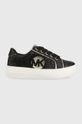 czarny Michael Kors sneakersy dziecięce MK100471 Dziewczęcy